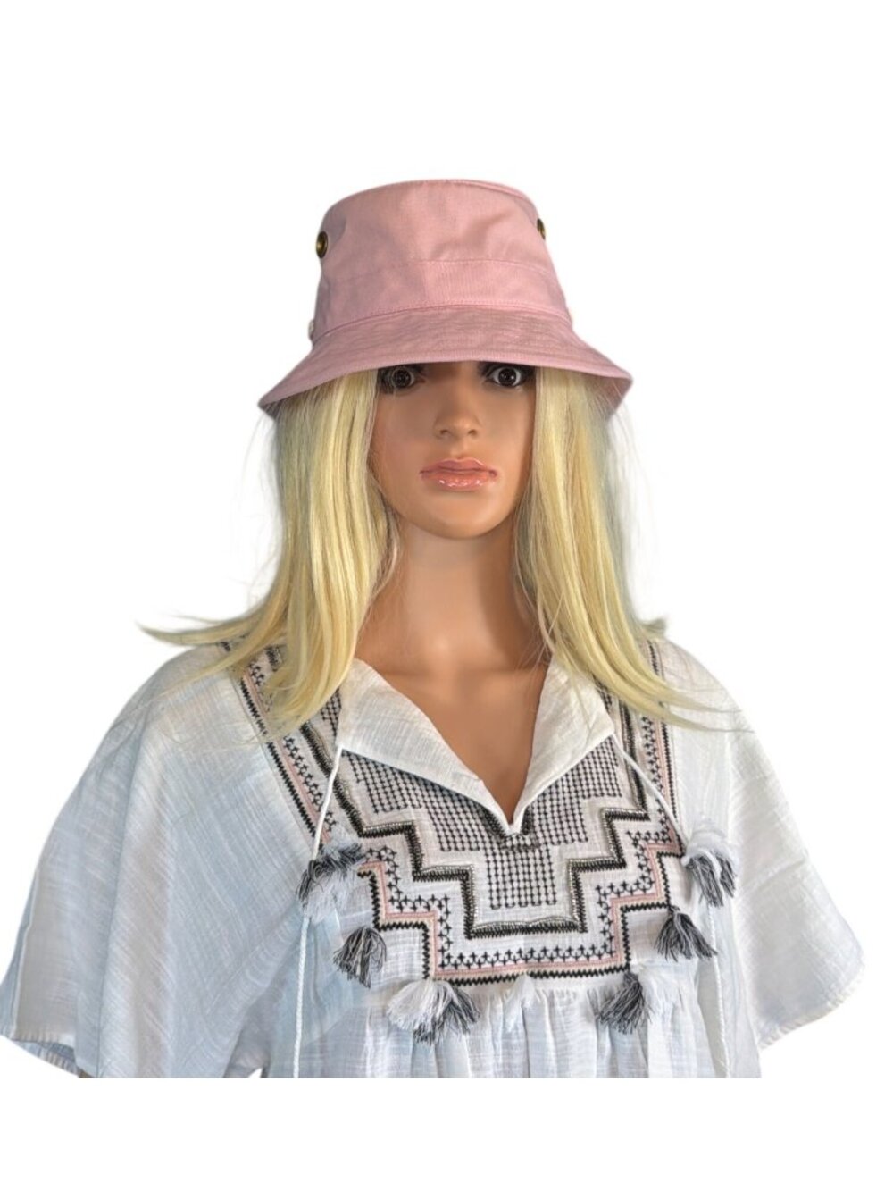 NWOT Tilley The Iconic T1 Bucket - Light Pink 7 1/2 60cm Large New - Picture 4 of 16